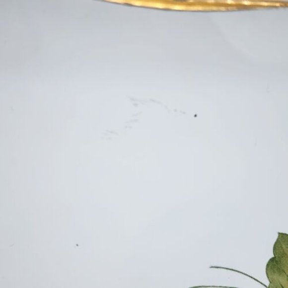 Vintage James Clarke & Sons Glass Stoke On Trent England Pedestal Serving Plate - Picture 5 of 5